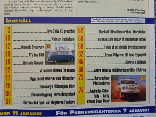 4 Wheel Drive 12 1999: BMW X5, Land Rover Discovery köpguide, Westfalia Camper
