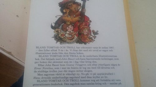 Bok Bland TOMTAR och TROLL ca 17 cm x 19,5 cm