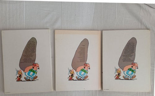 Asterix album på olika språk.