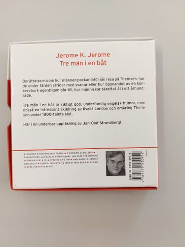 Tre män i en båt av Jerome K. Jerome (Ljudbok CD)