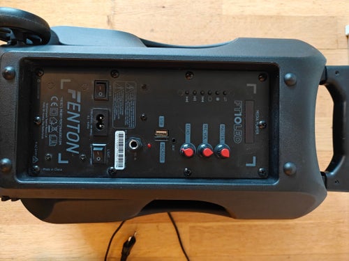Fenton FT10LED Portabel PA-högtalare med Bluetooth och Mikrofon