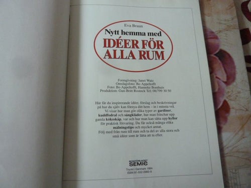 EVA BRAUN, NYTT HEMMA MED IDÉER FÖR ALLA RUM, 1994, BOK