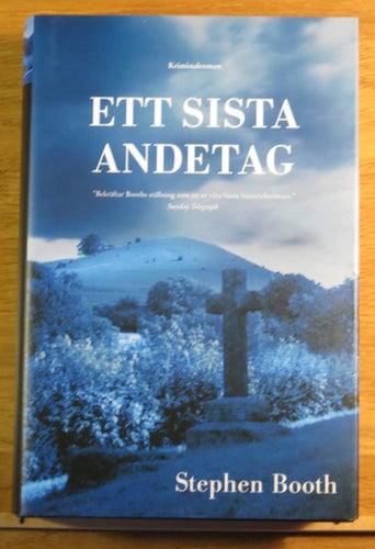 Stephen Booth Ett sista andetag Inbunden Nyskick!