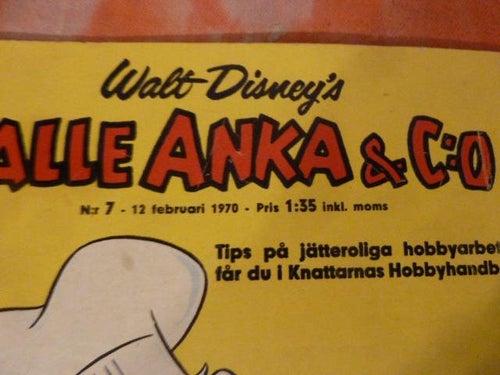 KALLE ANKA & CO, NR 7 - 1970, TIDNING