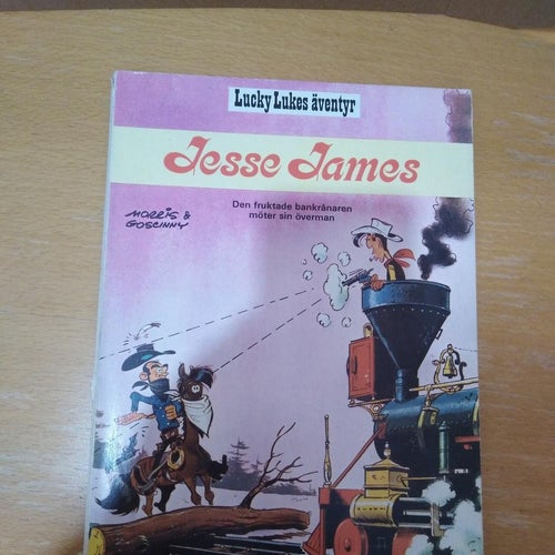Lucky Lukes äventyr Jesse James 1971 första upplagan Very Fine plus