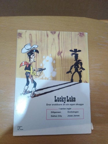 Lucky Lukes äventyr Jesse James 1971 första upplagan Very Fine plus