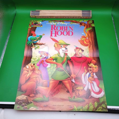 Robin Hood Poster - Bilaga från Kalle Anka & co 1980-tal
