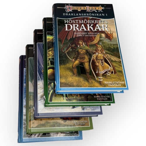5st Dragonlance Draklanskrönikan Bokserie 1-5 Wahlströms Fantasy Margaret Weis T