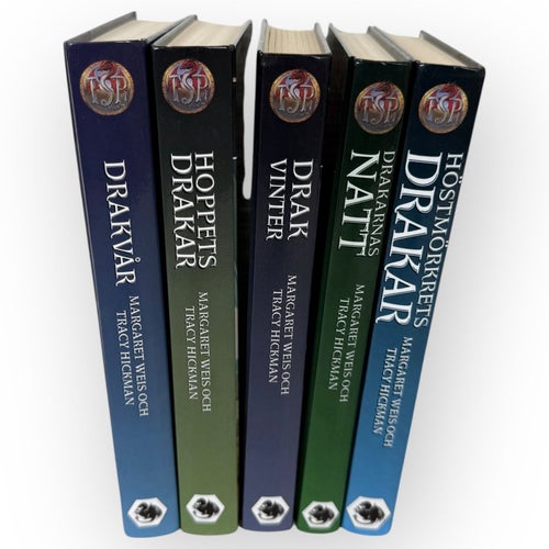 5st Dragonlance Draklanskrönikan Bokserie 1-5 Wahlströms Fantasy Margaret Weis T