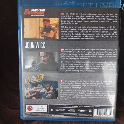 The Gunman / John Wick / No Escape (Blu-ray)