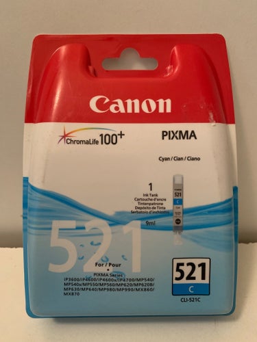 Canon original bläckpatron CLI-521C Cyan (NYTT)