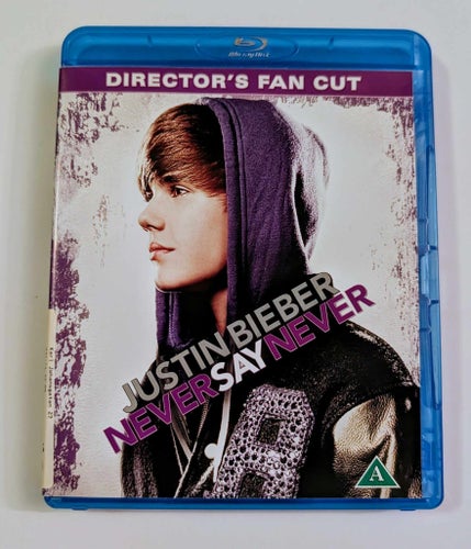JUSTIN BIEBER Never Say Never - Spegelblank Bluray - billig frakt 12 kr !!!