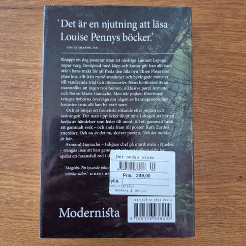 Det ondas väsen av Louise Penny. Kommissarie Gamache
