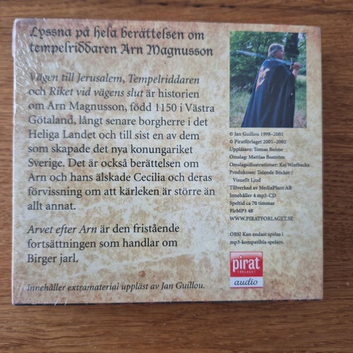 CD-böcker (MP3) hela Jan Guillos Arnserie NY, INPLASTAD