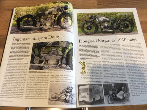 Mc veteranen nr 3 2012 Douglas,Velocette ,Sixday,Monark,Husqvarna