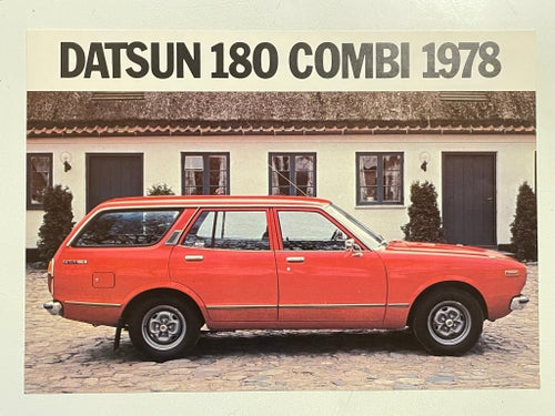 DATSUN 180 COMBI 1978 DATABLAD MKT FIN!
