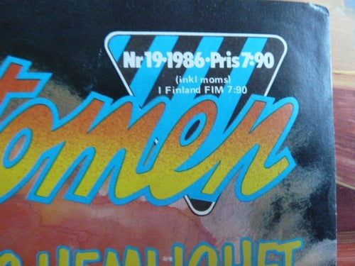 FANTOMEN, 1986 NR 19, VULKANENS HEMLIGHET, TIDNING