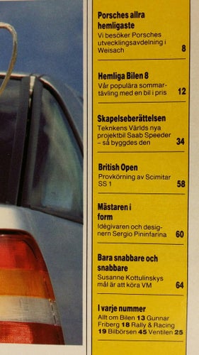 Teknikens Värld nr 16 1986: Alfa Romeo 75 vs Alfa 90 2,0/2,5, Scimitar SS1