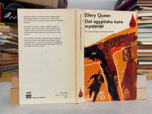 Det egyptiska korsmysteriet av Ellery Queen, bok, Very good plus
