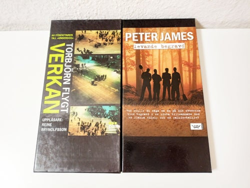 2st Spännande Romaner Ljudböcker 19CD Flygt James Levande Begravd mfl