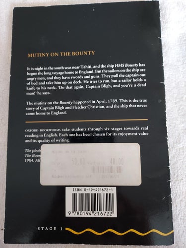 häfte Muting on the Bounty 13x29 cm !