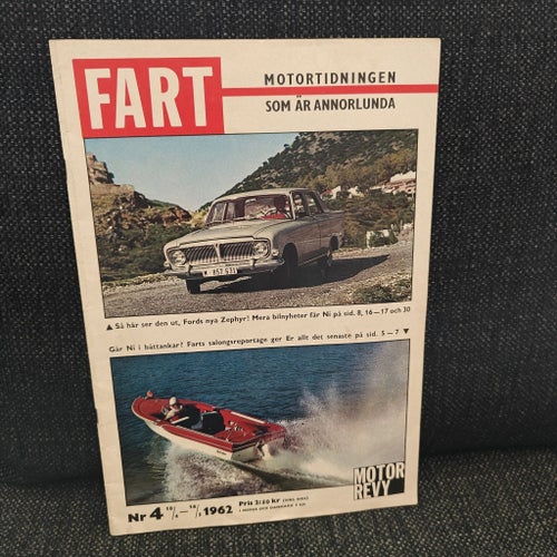 FART - Nr 4 år 1962 - Motortidningen som är annorlunda med MOTOR-REVY