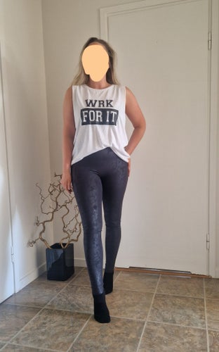 Nyskick Vit Topp Linne S / M Träning Gym Work for it NLY Sport trend