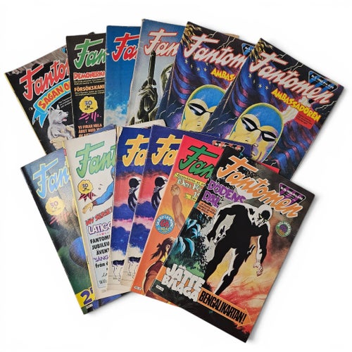 Fantomen Serietidningar - 12 st 1979-1984