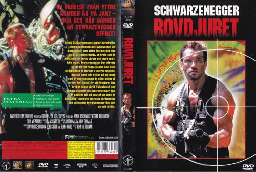DVD - ROVDJURET - SCHWARZENEGGER - SÖNDAGSFILMEN