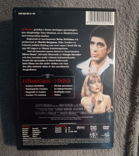 DUBBEL DVD SCARFACE 1983 AL PACINO BRIAN DE PALMA