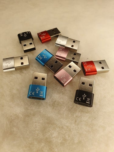 USB-C hona till USB-A hana Adapter, 10-pack