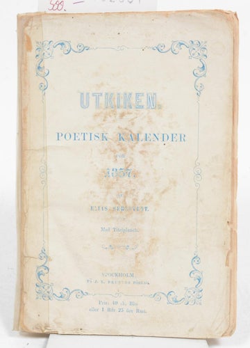 Utkiken Poetisk Kalender för 1851