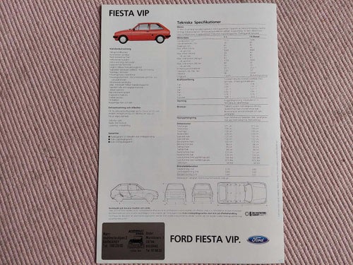 Ford Fiesta VIP 1985