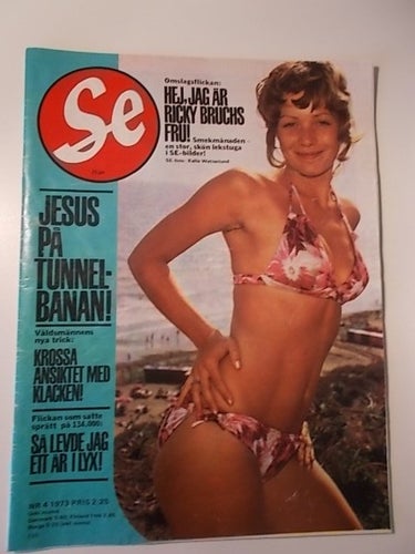 SE Nr. 4 1973 Kissinger gäspar Ricky Bruch Jesus på tunnelbanan