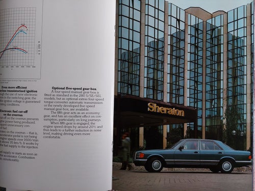 Mercedes Benz S SE SEL 280S 280SE SEL 1985 in english