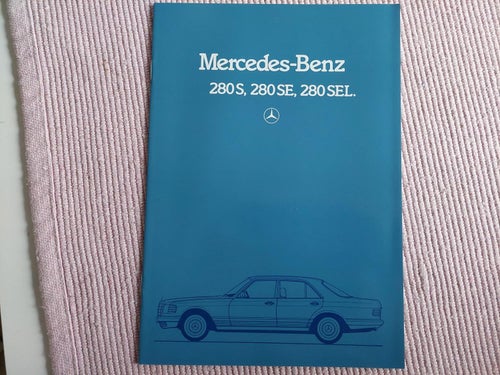 Mercedes Benz S SE SEL 280S 280SE SEL 1985 in english