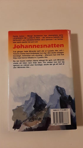 LJUSETS RIKE 5 JOHANNESNATTEN MARGIT SANDEMO INBUNDEN MED OMSLAG I FINT SKICK