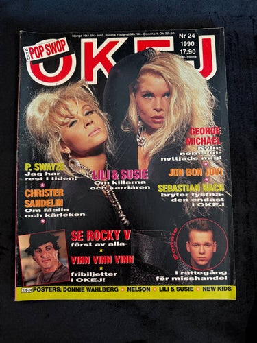 Tidningen OKEJ ! Nr 24 - 1990, TOPPSKICK MED POSTERS !