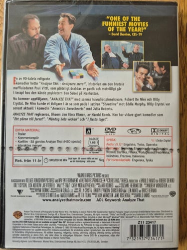 Analyze That - DVD Ny/Inplastad