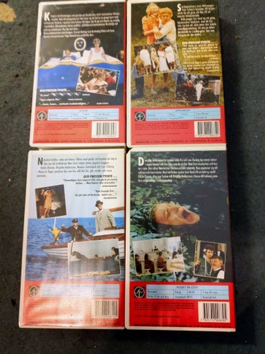 HASSE & TAGE-PAKET FILMER VHS Svenska Ord/SVT