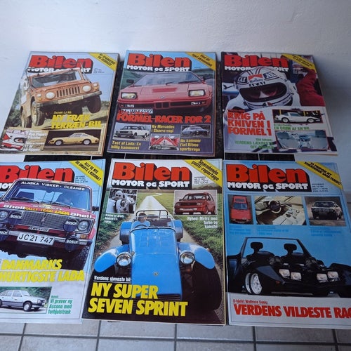Bilen Motor och Sport tidningar, Nr 1 - 12 från 1981 komplett årgång