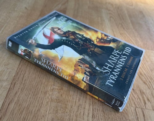 DVD-film: Sharpe Tyrannens Tid - 3 Discar - 5 Timmar