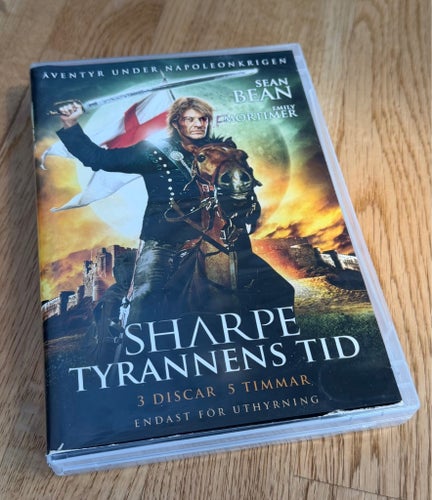 DVD-film: Sharpe Tyrannens Tid - 3 Discar - 5 Timmar