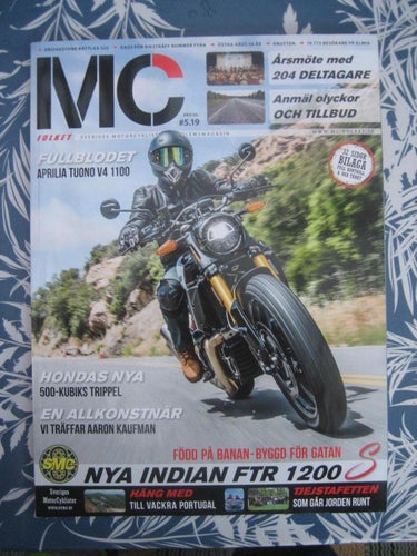 MC Folket  Nr:5-2019 (Aprilia Tuono V4 1100, Indian FTR 1200)