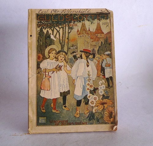 Guldslottet n:o 1 , 1899. Barnens julbok. Omslag Gerda Tirén