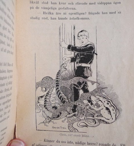 Guldslottet n:o 1 , 1899. Barnens julbok. Omslag Gerda Tirén
