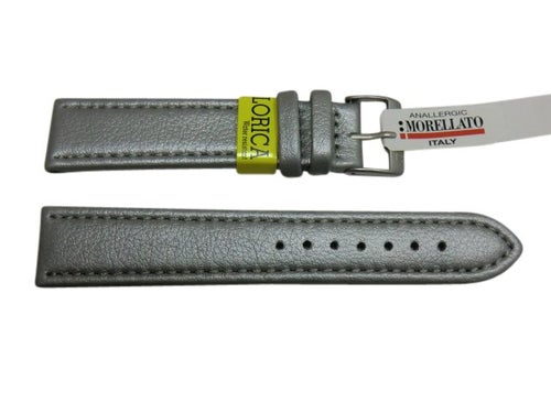 Klockarmband i läder morellato Lorica syntet skin i silver Vattentätt 18m 479kr