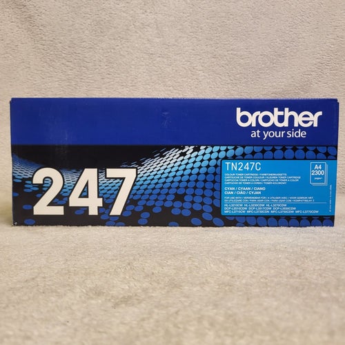 Brother 247 Cyan Skrivarefärg Toner Färg TN247C Oöppand Förseglad