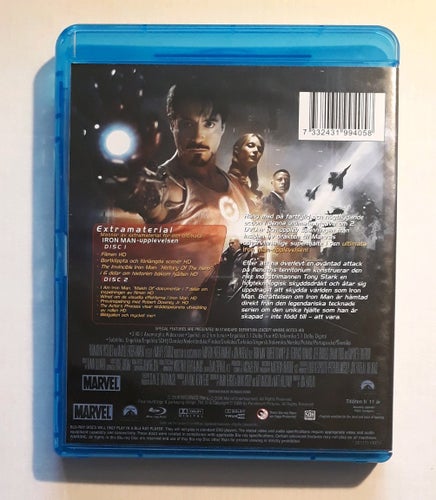 Iron Man (2008) - Robert Downey, Jr. m.fl. - 2xBlu-Ray