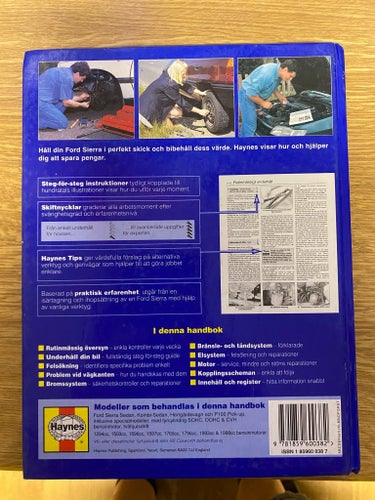 Ford Sierra 1982 till 1993 Haynes Gör-det-själv-handbok